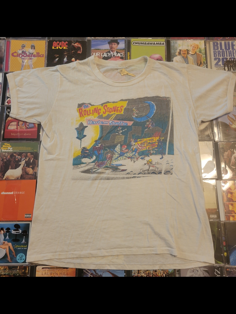 1986 The Rolling Stones Harlem Shuffle Graphic Tee - White